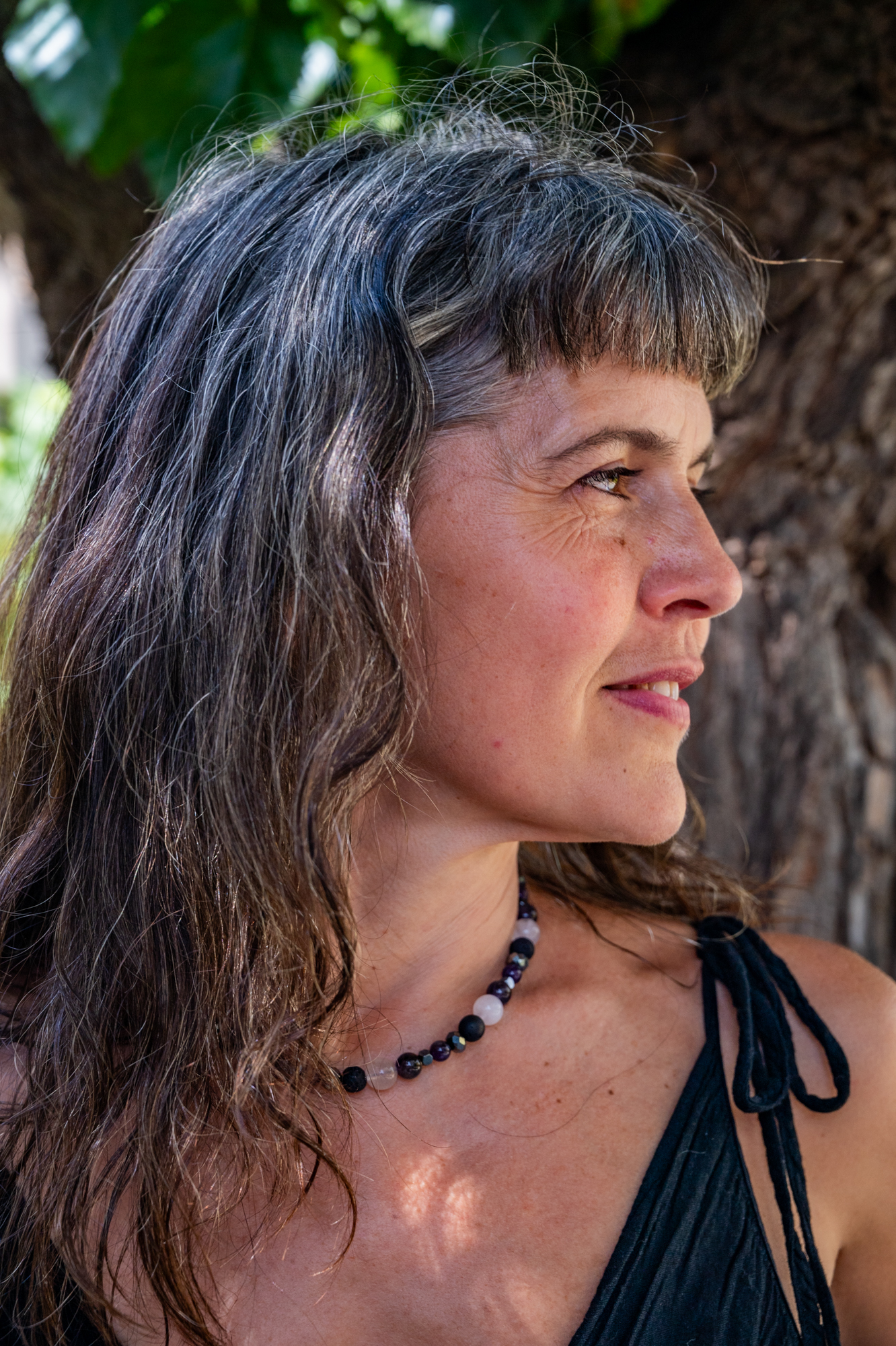 Portrait beneath a tree, Crete